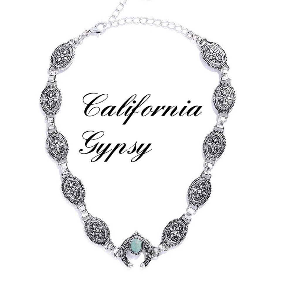 LAST ONE Squash Blossom Gypsy western choker